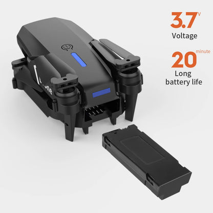 רחפן מקצועי מתקפל E88 Pro עם מצלמת HD כפולה ושלט חכם